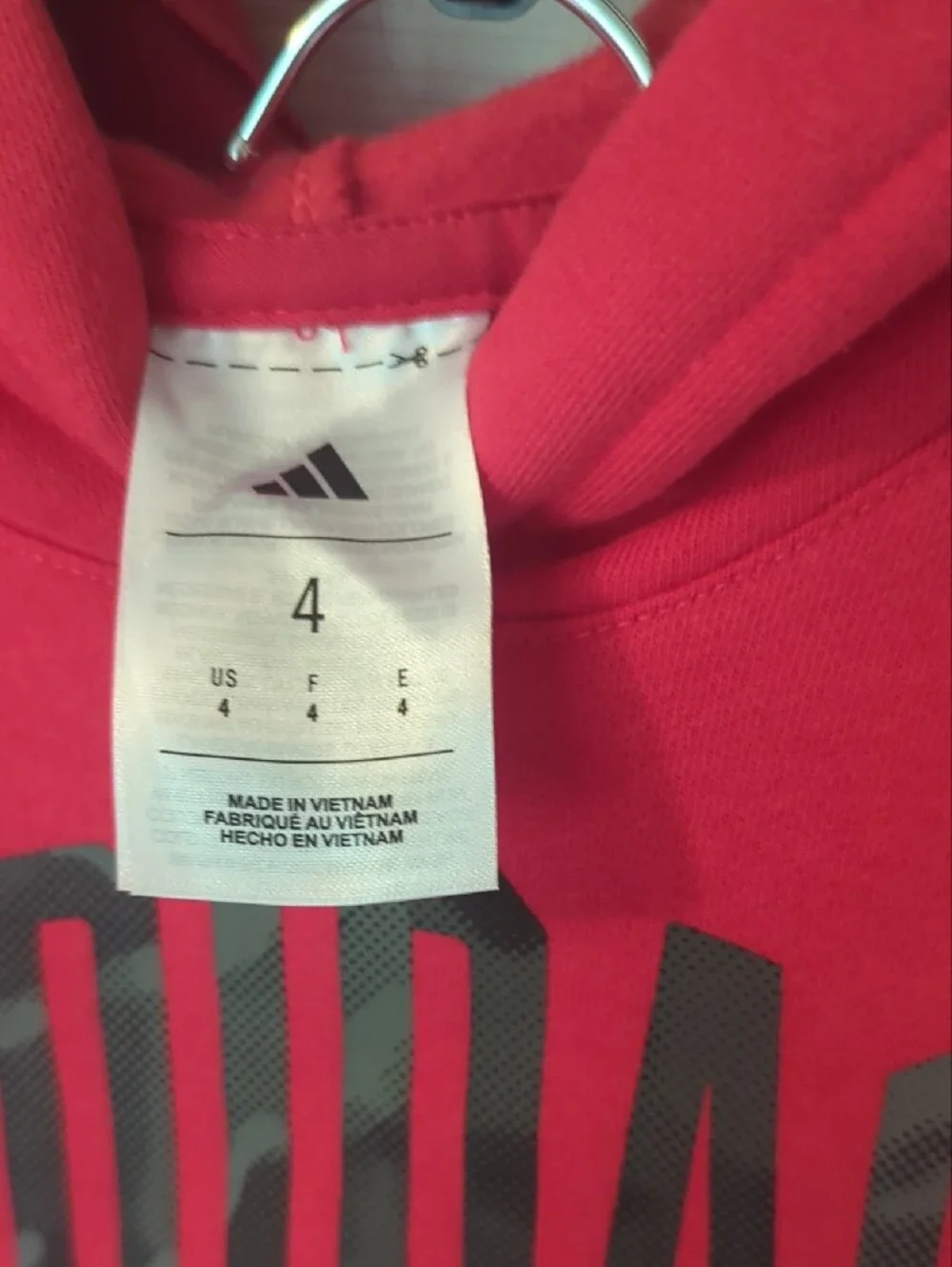 adidas Red and Black Kids Pullover Hoodie & Track Pants Set